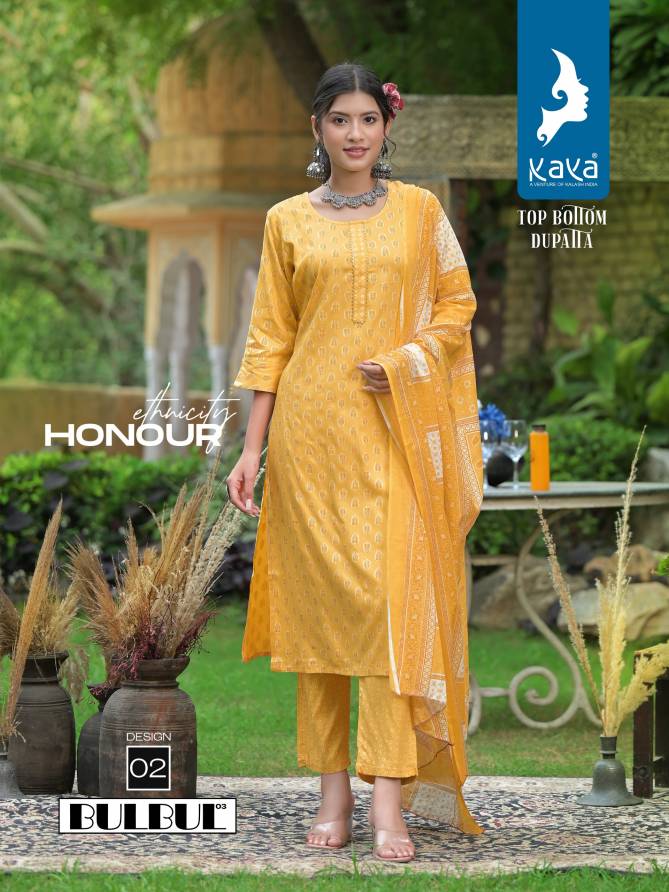 Bulbul Vol 3 By Kaya Rayon Printed Readymade Suits Wholesale Market In Surat
